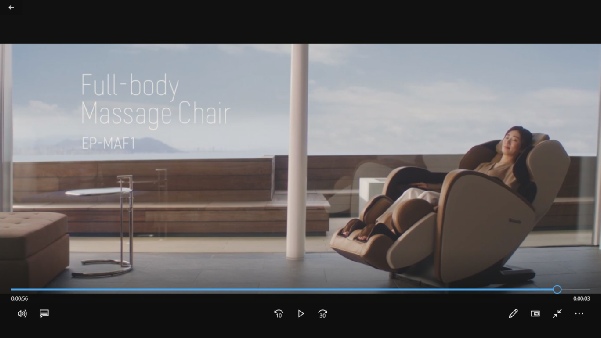Panasonic MAF1- Compact Full Body Massage Chair.mp4