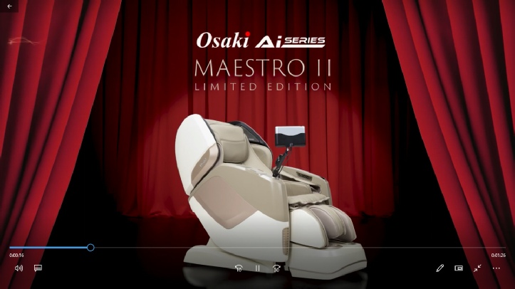 Osaki Maestro LE 20 4D Massage Chair Feature Video.mp4